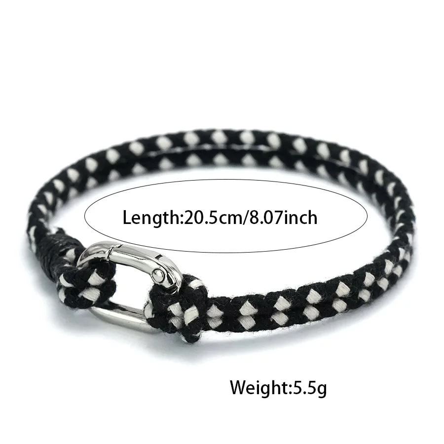 Handmade Bohemian Men Rope Bracelet 3mm String