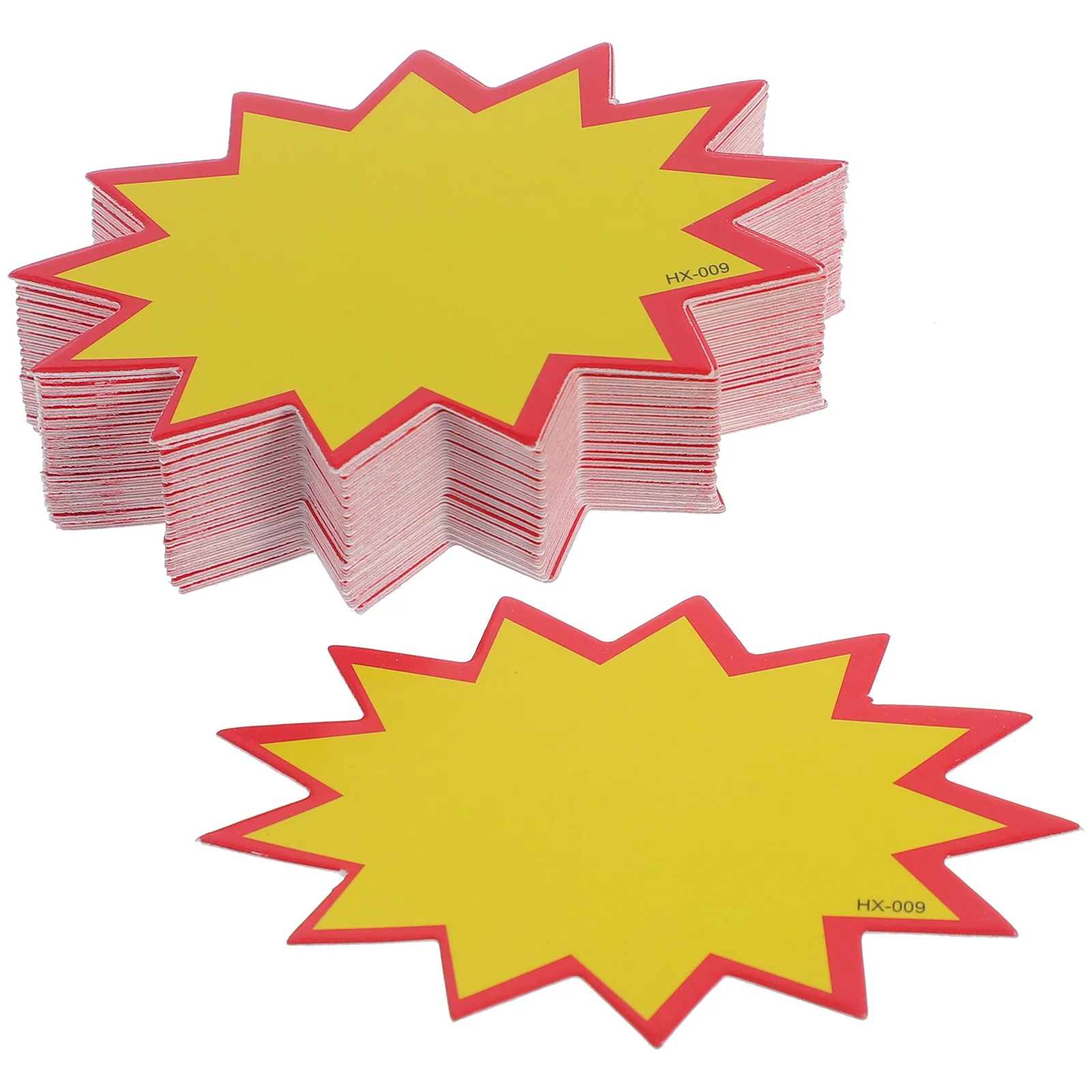 200 Pcs Erase Tag Sale Tags Price Label for Stores Emblems Fundraising Burst Signs Paper Commerce Promotional Sticker