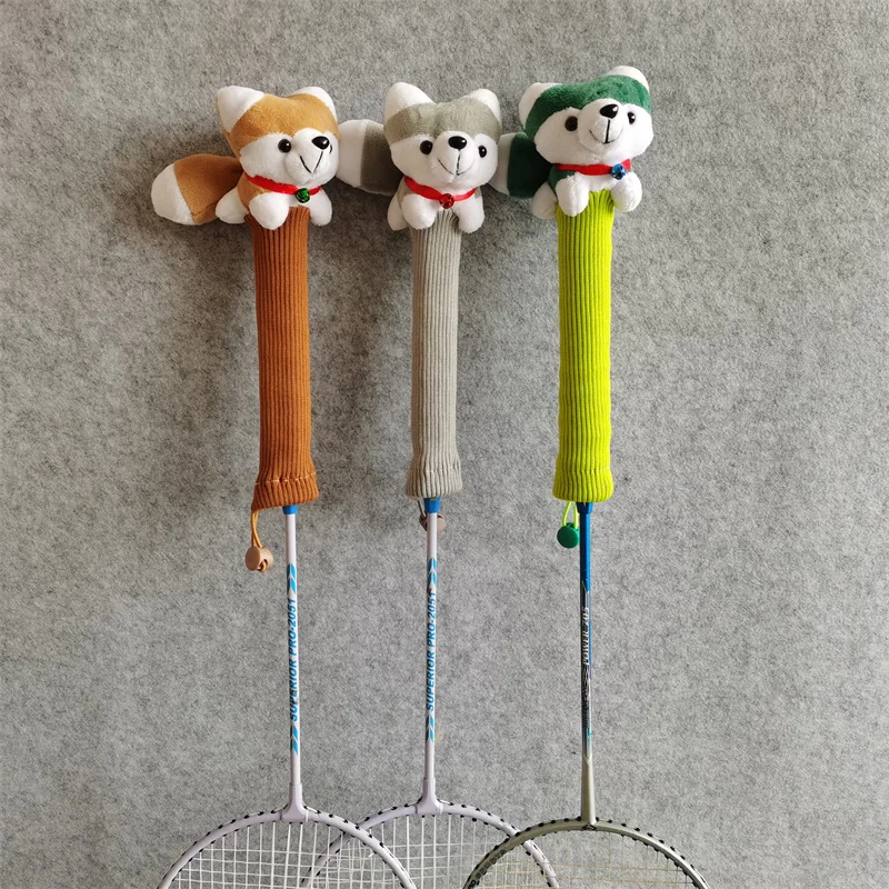 

Husk Badminton Racket Handle Cover Plush Doll Grip Protectors Handcraft Gift