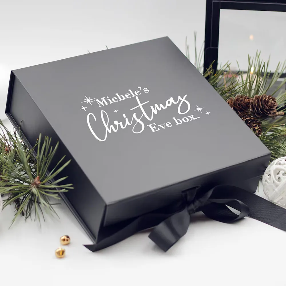 Customized Personalized Magnetic Flip Folding Ribbon Gift Box, Luxury Collapsible Cardb... - SKU MFFB1102 - UGI Packaging