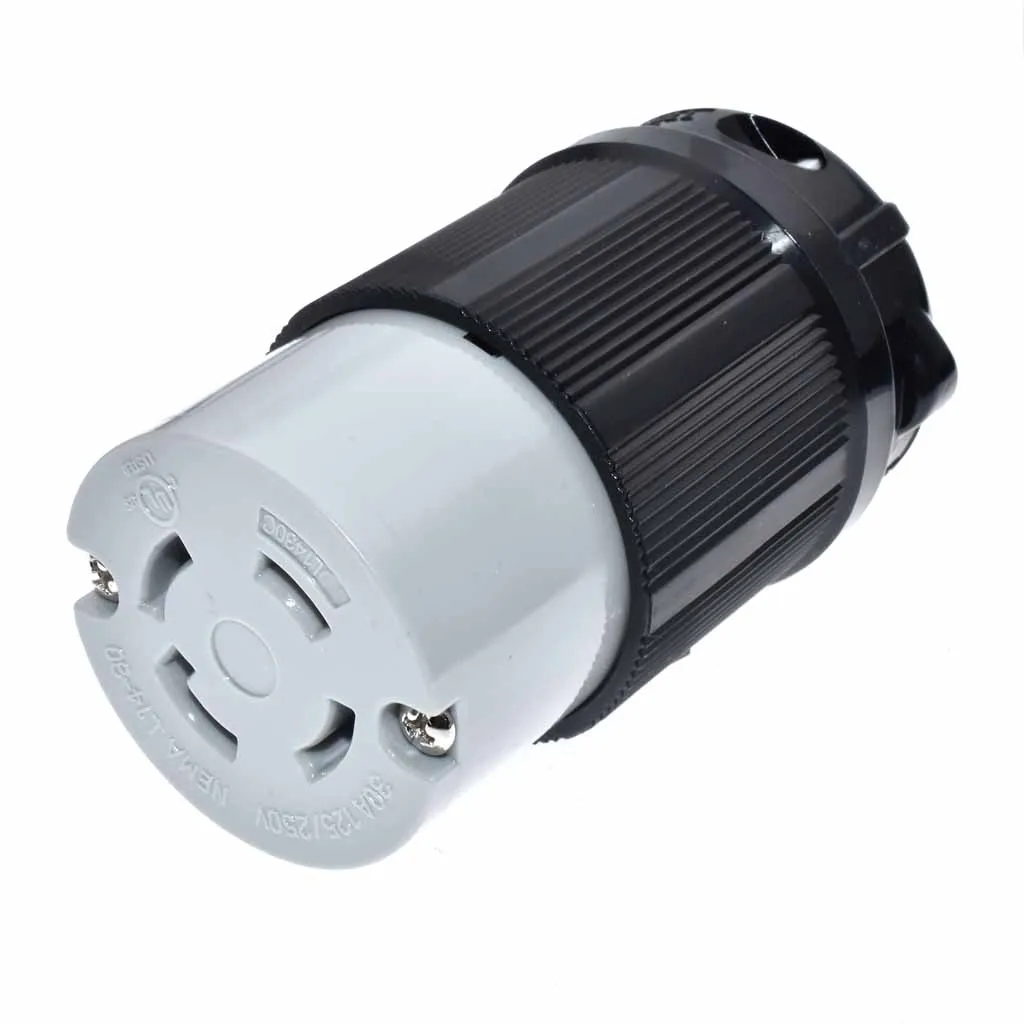 NEMA L14-30R & L14-30P 30A 125/250V Locking Plug Socket Grounding 7500 Watts Generators electrical socket,power socket