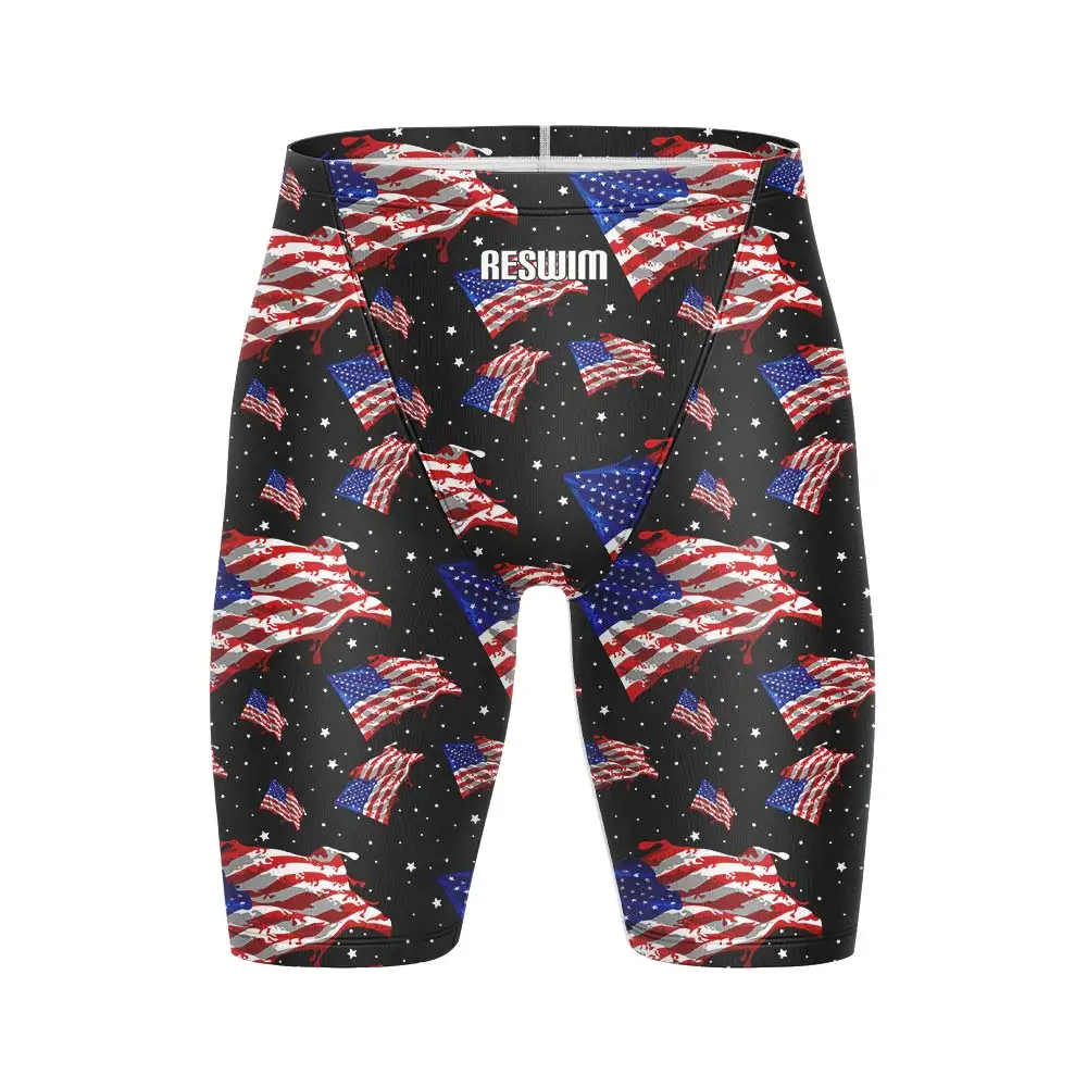 Summer Men's Swim Jammer Swimming Trunks Chlorine Resistant Swim Surf Pants GYM Endurance Athletic Training Beach Tights Shorts