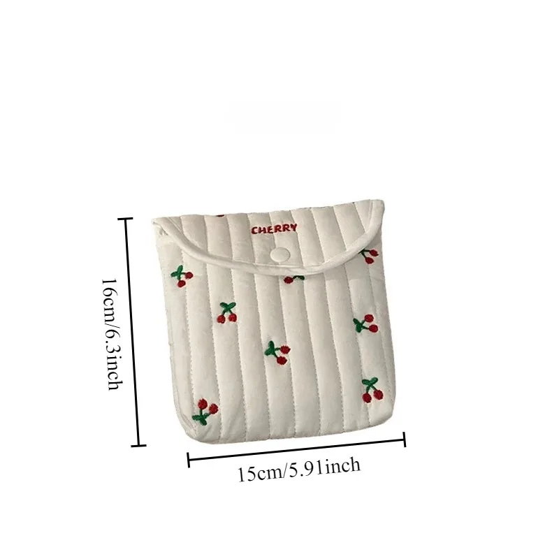 Mini Kawaii Square Sanitary Napkin Bag Portable Ladies Sanitary Napkin Storage Bag Small Object Storage