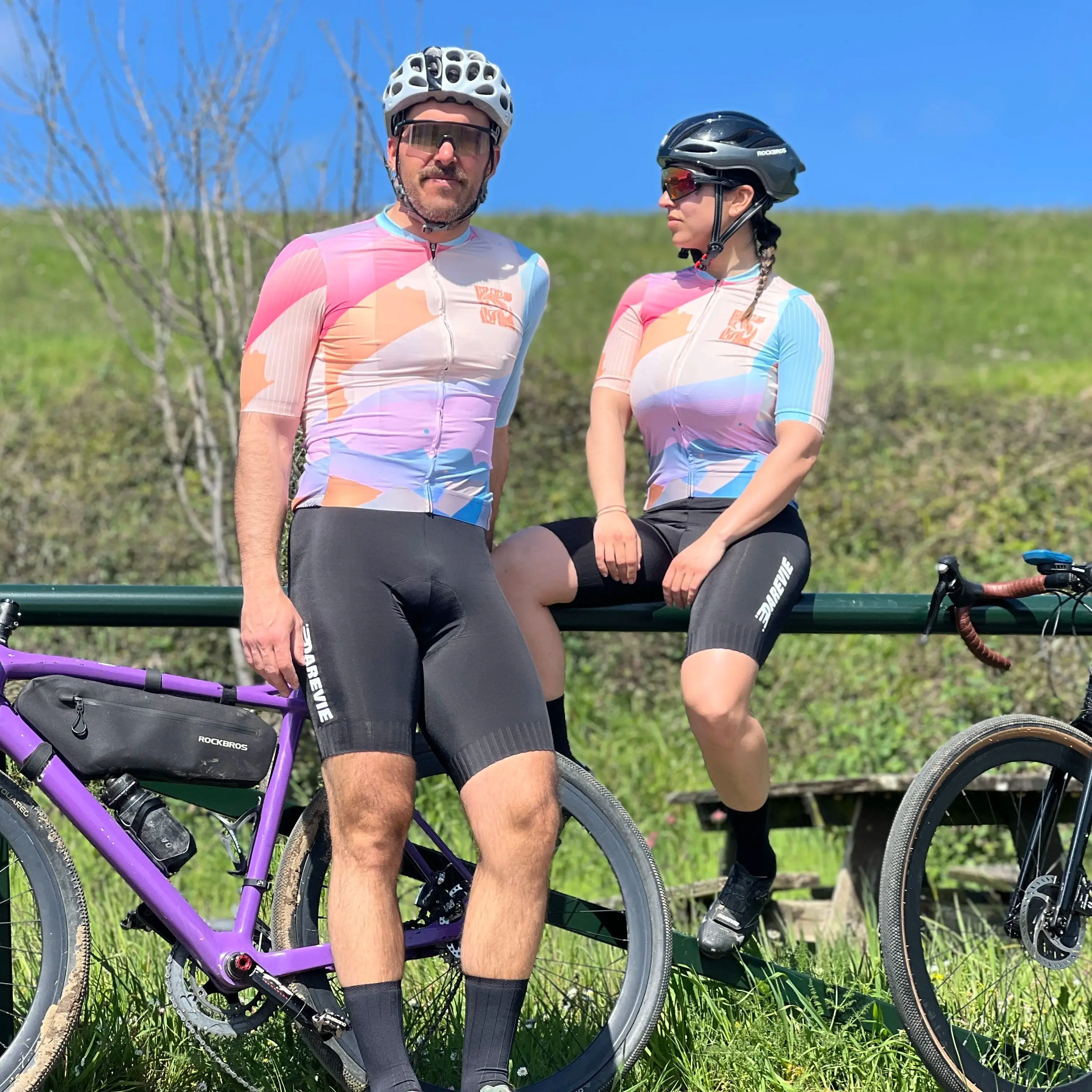 Description Picture 3 of itemDAREVIE Men Cycling Shorts Non-Slip Quick Dry Bretelelle Men's Cycling AERO High Speed Moisture-Wicking Man Cycling Maillot