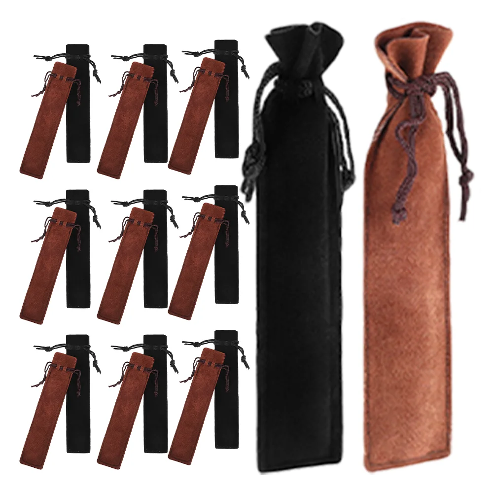 

Подарочные пакеты на шнурке с защитой от царапин, портативные мешки для хранения ручек, толстые Подарочные Чехлы для ручек, 20 шт.