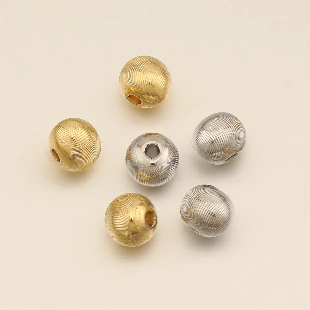 Cordial Design 100Pcs 9*9MM DIY Accessories/Copper Metal Bead/Jewelry Findings & Components/Hand Made/Round Shape/Spacer Beads - cordial