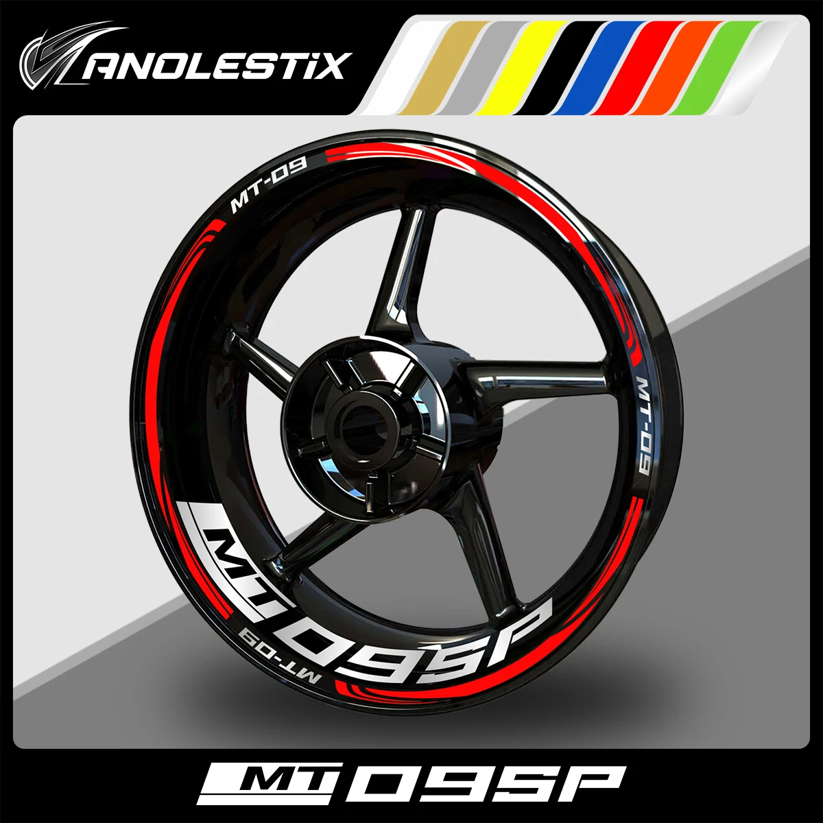 

AnoleStix Reflective Motorcycle Wheel Sticker Hub Decal Rim Stripe Tape For YAMAHA MT09 SP 2017 2018 2019 2020 2021 2022