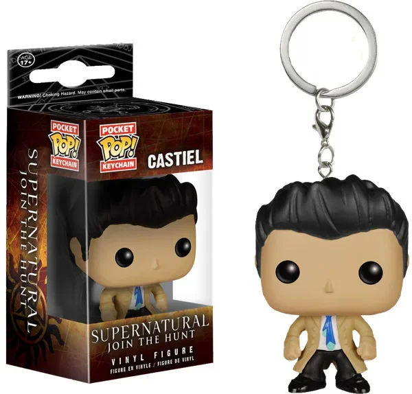 thumbnail image 5 of FUNKO Pop Nuevo llavero Supernatural Llavero Castiel con Wing Sam Juguete Figura de vinilo Colección Pocket Pop Llavero Juguetes POP, 5 of 5