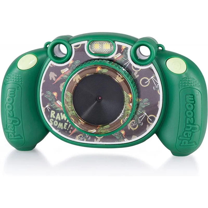 

Детская цифровая камера PlayZoom Snapcam зеленого цвета, видео, увеличение 2X, подарок для девочек и мальчиков 4-12 лет