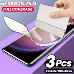 Premium Full Cover Hydrogel HD Screen Protectors - 3 Pack - HD Hydrogel Film