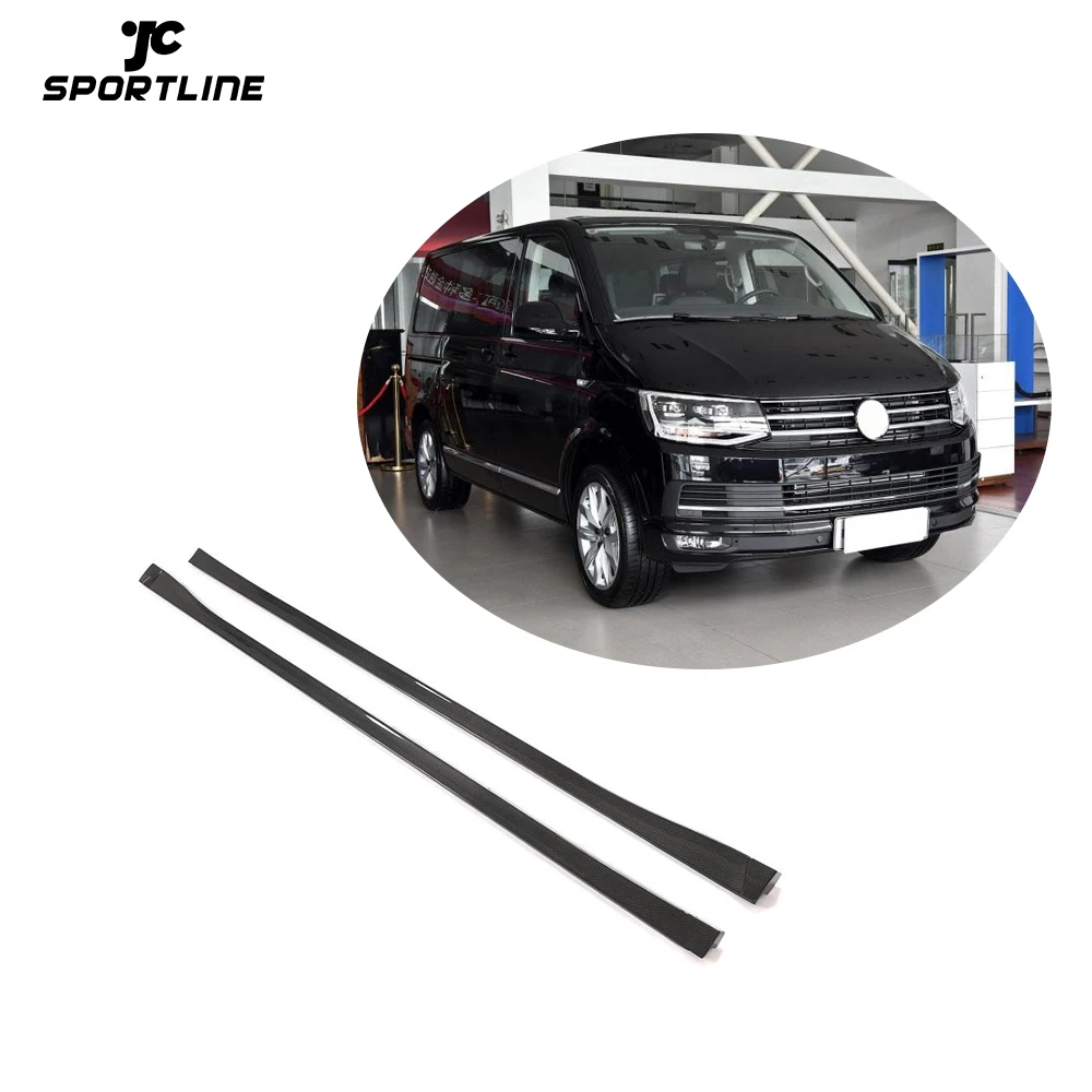 Estensioni Minigonne Laterali Jcsportline In Fibra Di Carbonio T6 Per Volkswagen T6 Multivan 2015-2020