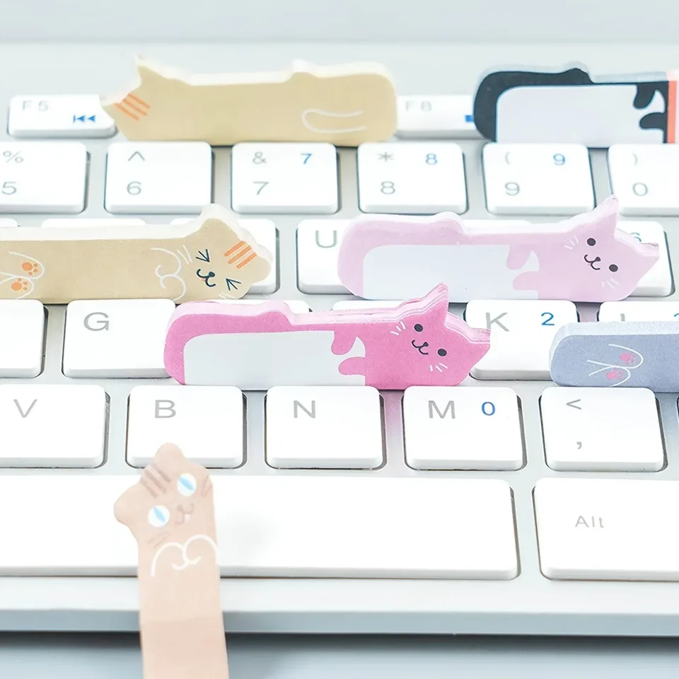 240 Pcs Cat Paw Page Markers - Colorful Sticky Index Tabs For Books & Notes