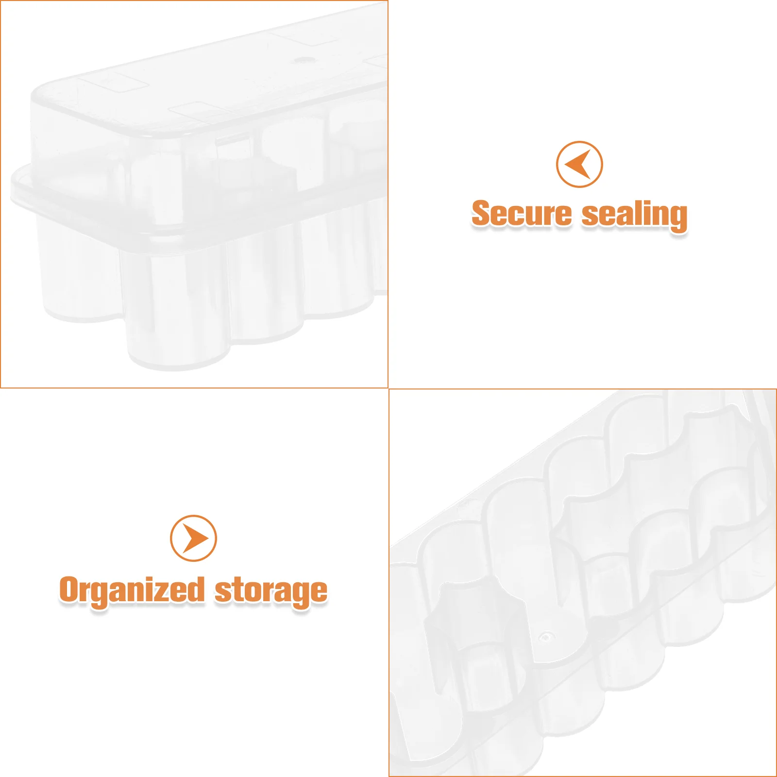 Tube Freezer Storage Box Vials Storage Box Plastic Tube Stand Holder With Cover Grid Vials Shelf Plastic Case For Vial F