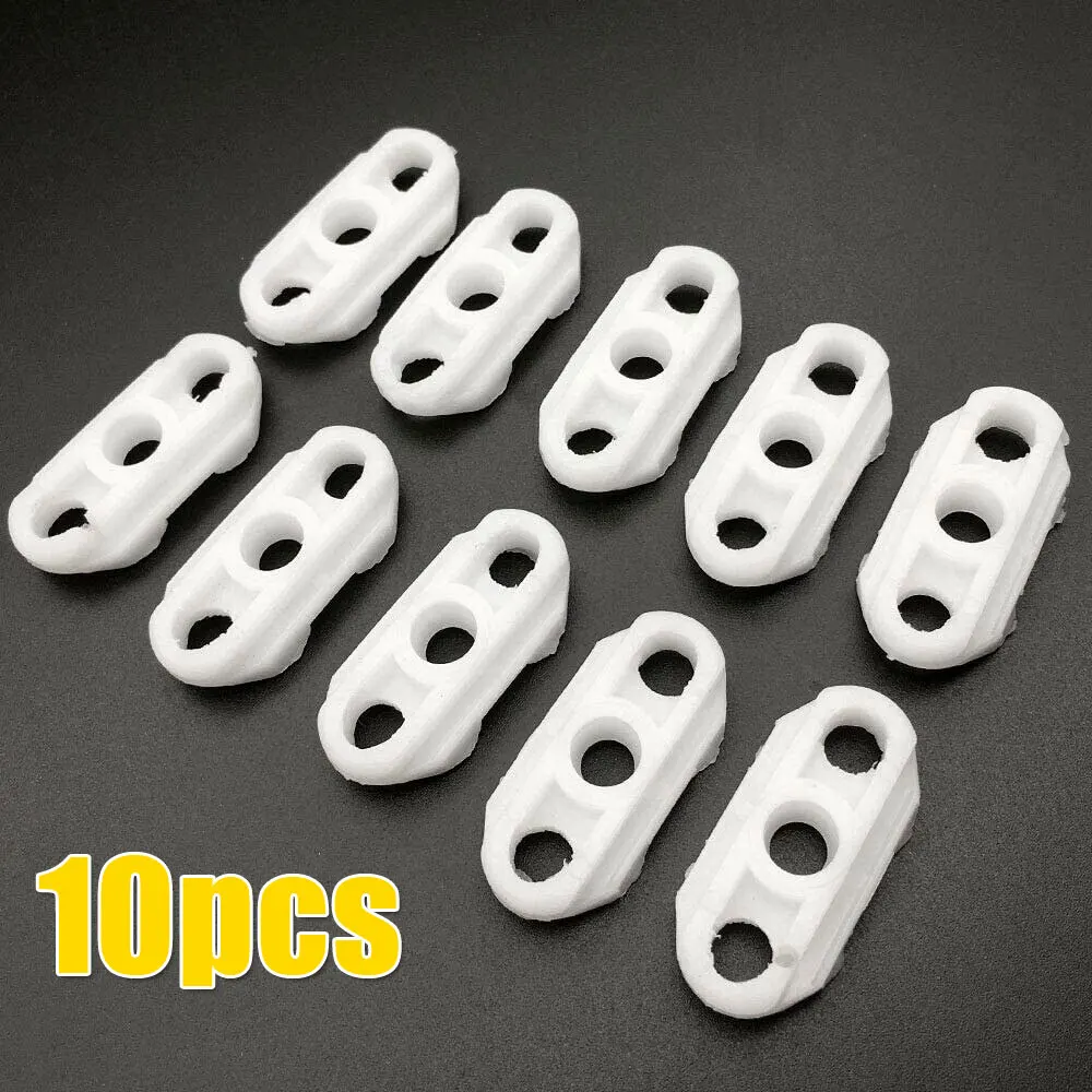 10pcs Polypropylene White Window Regulator Guide Clips Professional for Cadillac Fleetwood DeVille Chevy Gadget Car Accessories