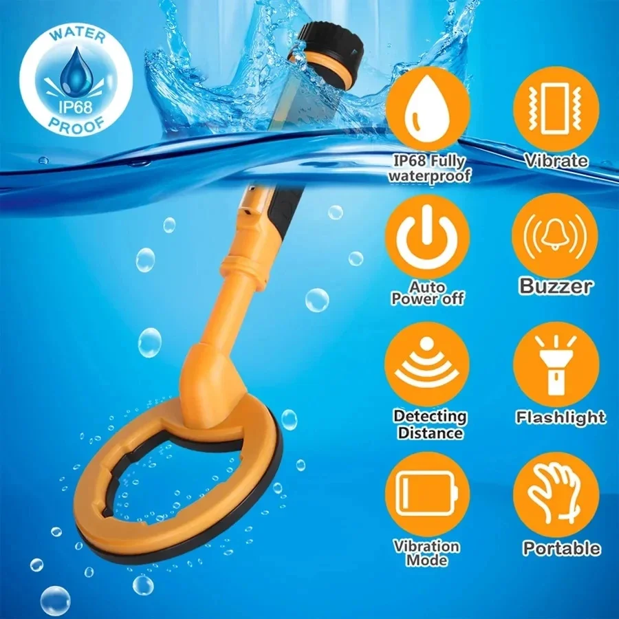 2 IN 1 Underwater Metal Detector Pulse Pinpointer Induction Diving Treasure Hand Held Metal Finder 2
