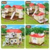 Classic House Miniature Items Forest Family Rabbit 1/12 Dollhouse Miniatures Te Game for Girls Kitchen Accessories Pretend Play 6