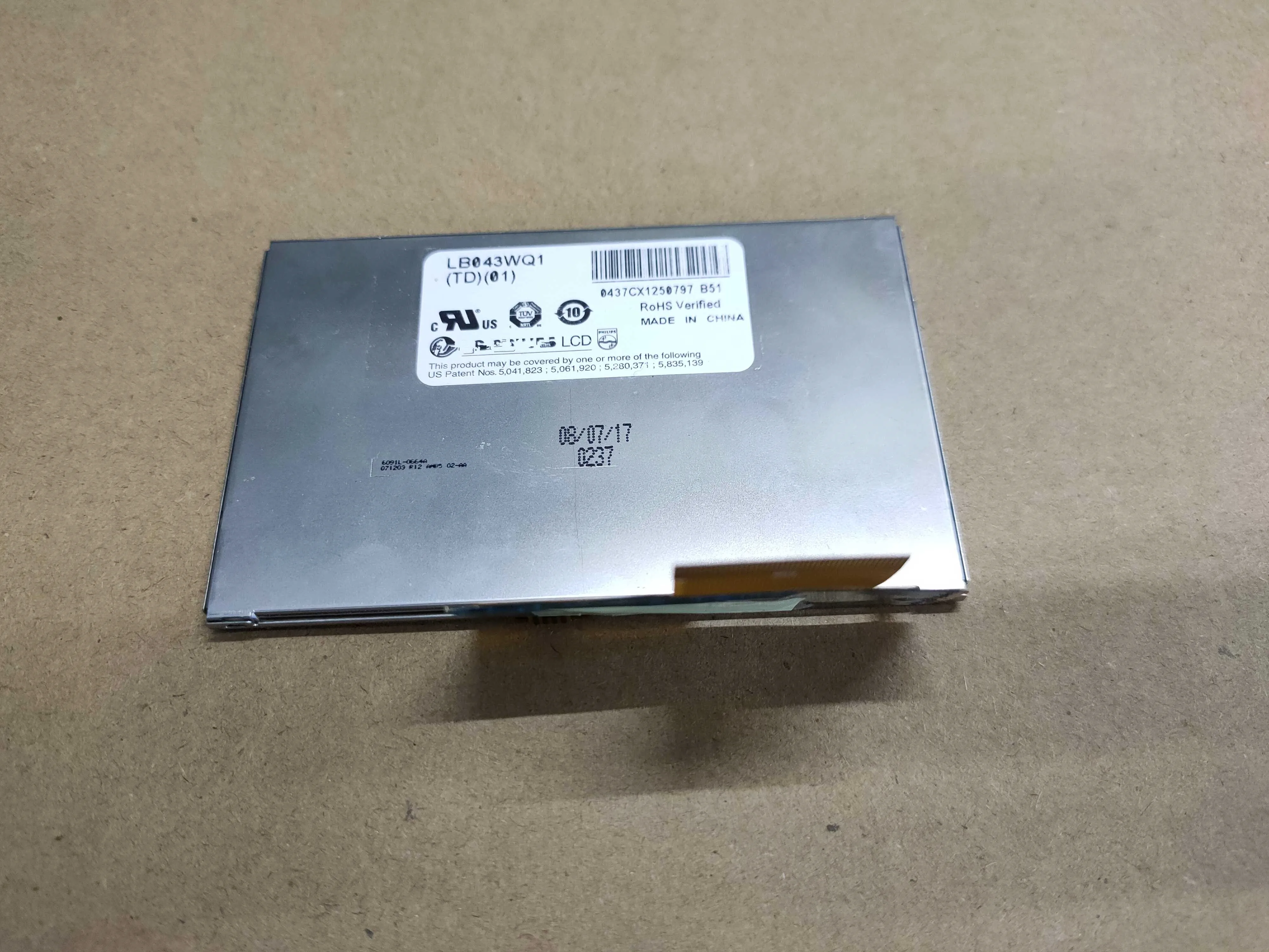 ġ ũִ 4.3 ġ 45pin LCD ȭ LB043WQ1(TD)(01) LB043WQ1-TD01 LB043WQ1