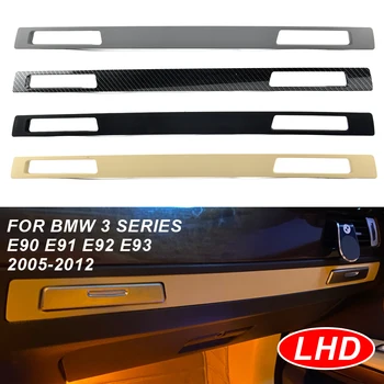 자동차 물컵 홀더 패널 인테리어 스트립 트림, BMW E90 E91 E92 E93 2005-2012 용, 자동차 인테리어 액세서리