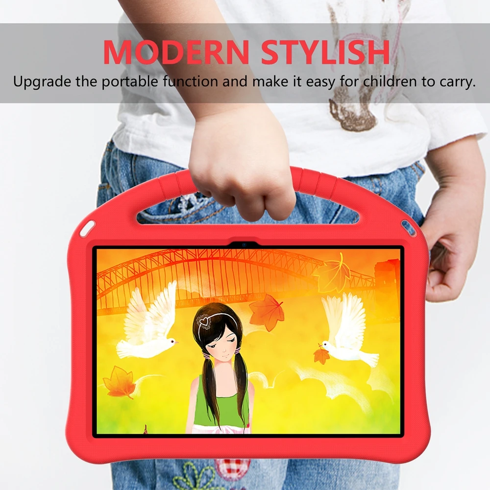 Für Huawei MatePad SE 10,4 zoll 2022 AGS5-W09 AGS5-L09 Fall Kinder Sicher EVA Tragbare Hand Halter Stoßfest Stand Tablet Abdeckung_voghion.com