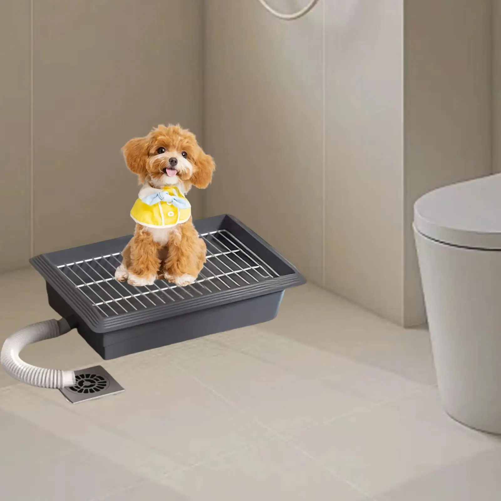 Dog Toilet Portable Pet Supplies Sturdy Bedpan Detachable Trainer Corner with Water Tube Dog Potty Pan for Small and Medium Dogs Dog Toilet Portable Pet Supplies Sturdy Bedpan Detachable Trainer Corner with Water Tube Dog Potty Pan for Small and Medium Dogs