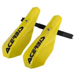 Universal Motorcycle Handlebar Protector Handguards for Dirt Bikes and Mini Motocross (Yellow)
