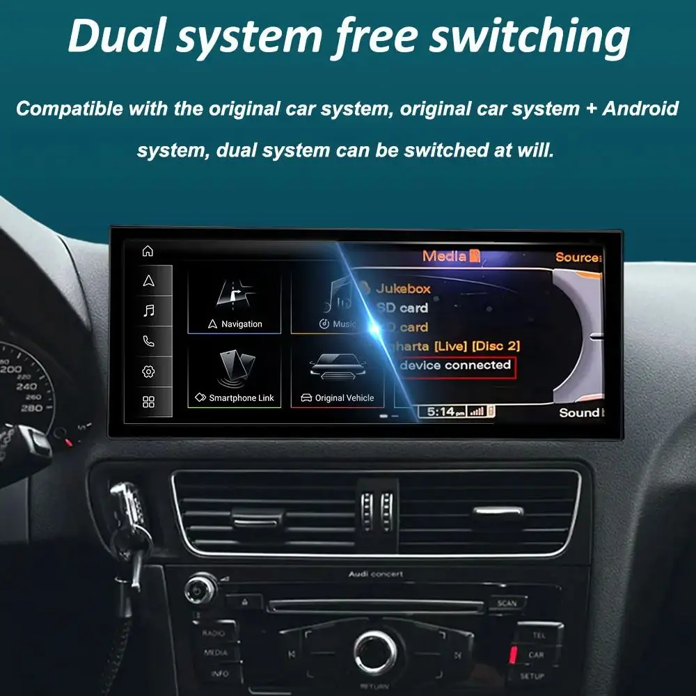 Navigatore GPS Android 15 per Audi Q3 2013 - 2018 Autoradio Lettore Multimediale BT 4G DSP Stereo WiFi Schermo Touch QLED Ultrasottile - Image 4