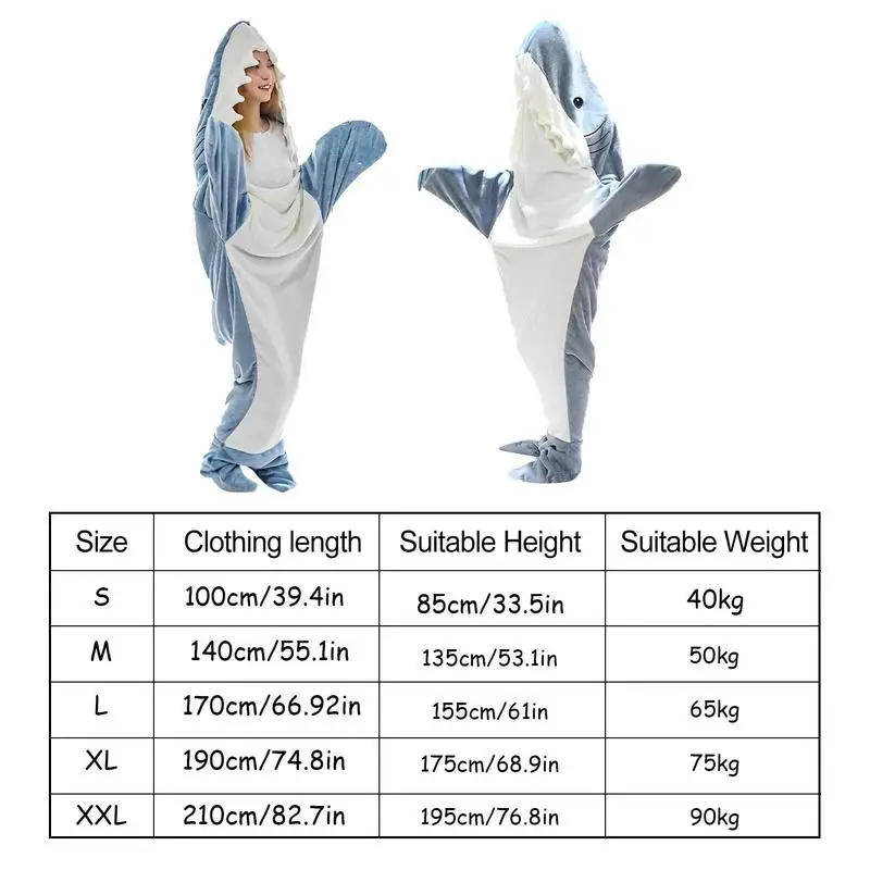 Cartoon Shark Sleeping Bag Pajamas Office Nap Shark Blanket High Quality  Fabric Shawl Blanket For Children Adult Manta Tiburon - AliExpress