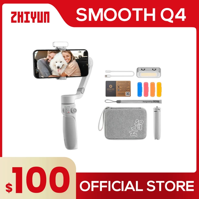 ZHIYUN Smooth 4 公式スムーズ 4 電話ジンバル 3  軸ハンドヘルド安定剤スマートフォンiphone/huawei/サムスン/アクションカメラジンバル