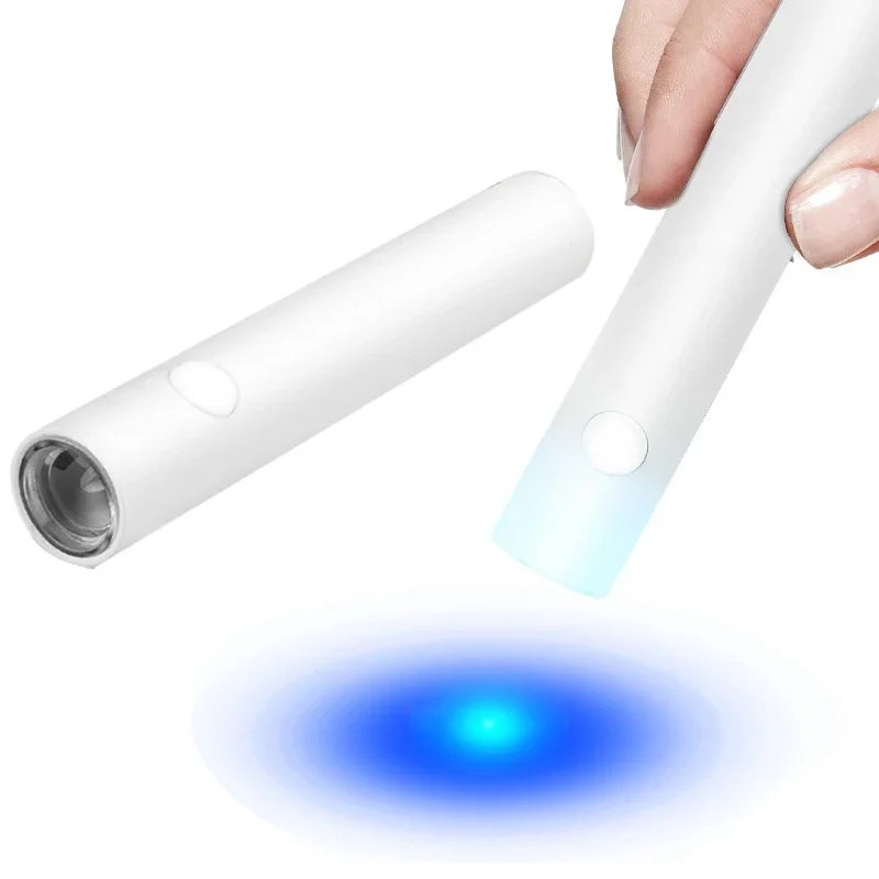 미니 UV 핸드 헬드 네일 향상 슬롯 램프 젤 매니큐어 경화 램프 무선 네일 건조기 USB 젤 광택 용 충전식