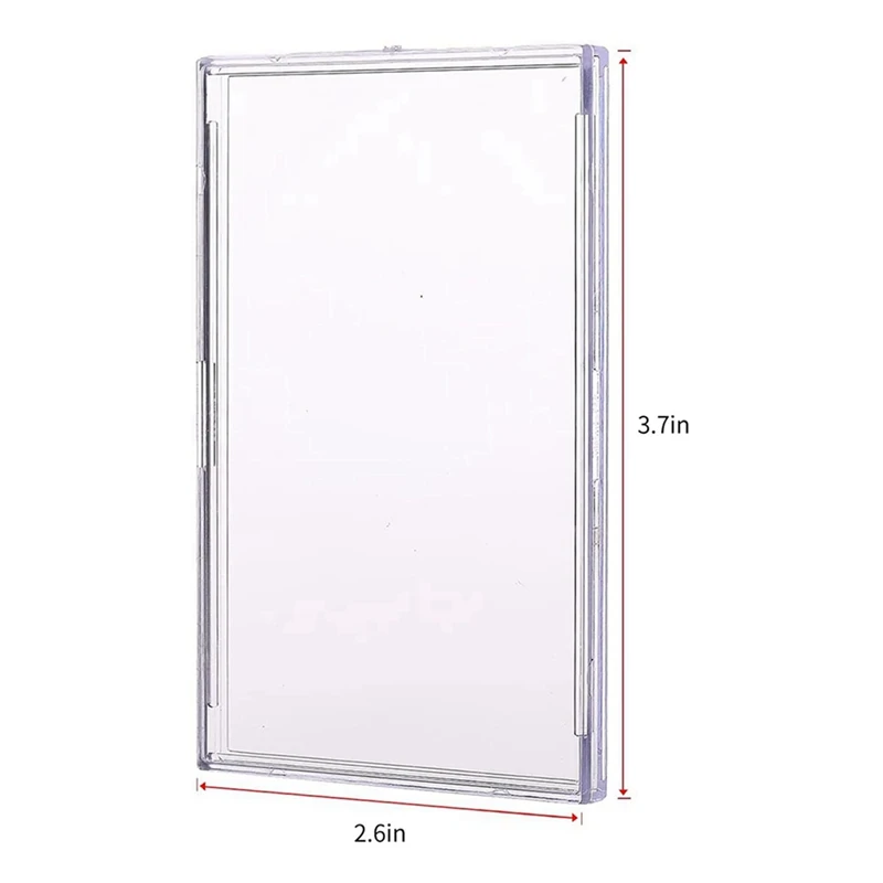 Hot Kf-Cards Sleeves Top Loaders 30 Hard Plastic Card Protector Clear Card Brick + 6 Display Stand
