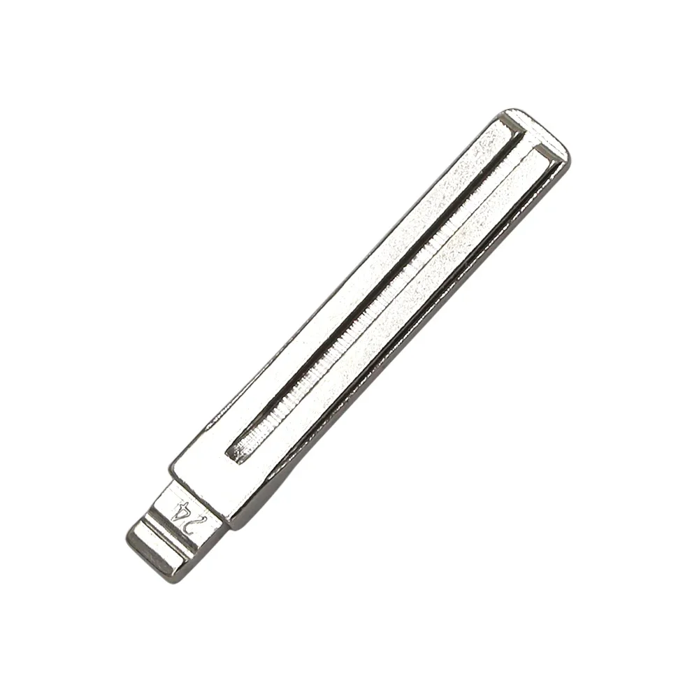 NO.24 Metal KIA7 Uncut Flip Key Blade Blank for For Hyundai Elantra Equus Genesis I30 I45 IX35 Sonata Tucson KIA RIO 10pcs/lot car key