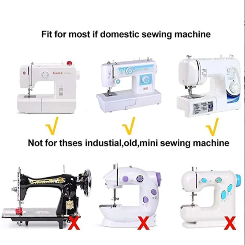 Sewing Machine Presser Feet 11 for Brother Singer Janome Babylock Kenmore Low Handle Sewing Machines