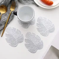 1pcs Heat Insulation Table Placemats Dining Table Mat Drink Cup Coasters Glasses Kitchen Mat PVC Non-Slip Hot Pad Placemat 6