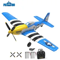 P51 Mustang 400MM RC Airplane 2.4G 4CH 6 Axis RTF One Key Aerobatic RC Aircraft with Xpilot Stabilization Warbird Plane 1