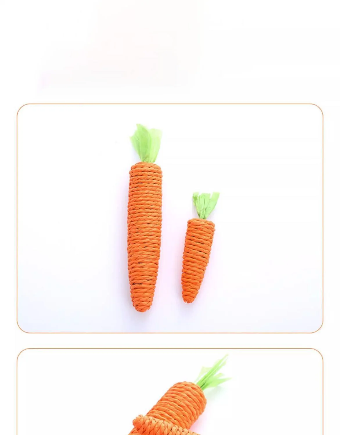 Interactive Cat Carrot Teething Stick With Sound And Scratch Pad_voghion.com