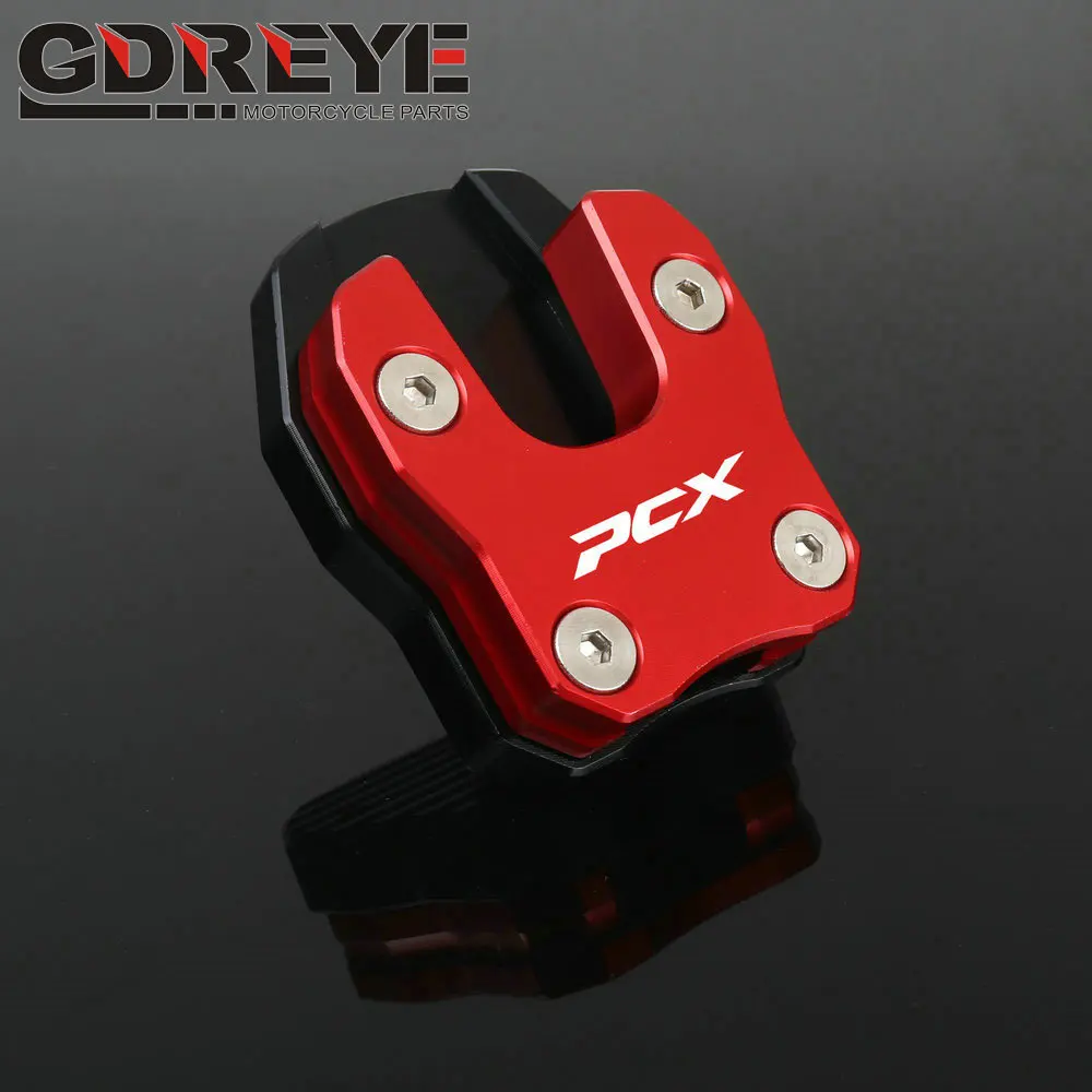 

Motorcycle CNC Kickstand Foot Side Stand Support Extension Enlarger Pad For HONDA PCX125 PCX150 PCX 125 150 2018 -2021 ADV150