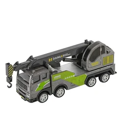 Construction Vehicle Toy Set: Bulldozer, Truck, Excavator, Crane, and Forklift for Kids (Heavy crane)
