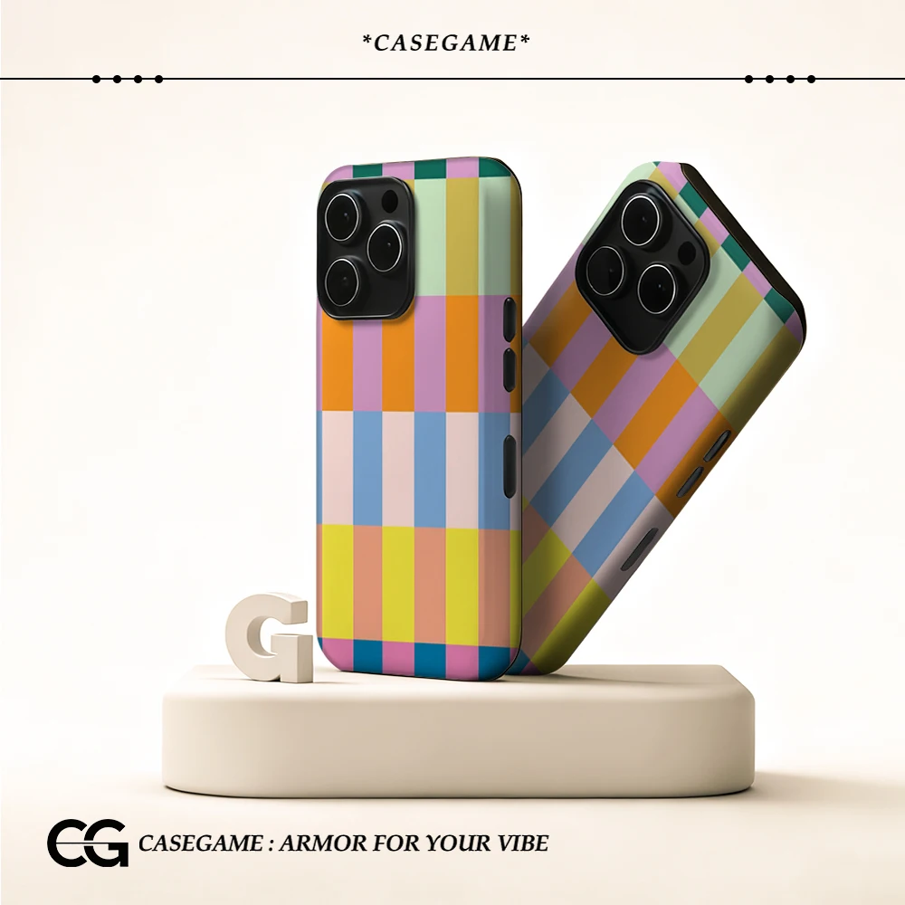 Vibrant Stripe Phone Case - Magnetic, Tough & Stylish