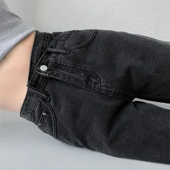ZOENOVA jean femmes pantalon à jambes larges maman Femme noir bleu jean taille haute Femme pantalon 2023 vêtements pantalons Spodnie Damskie 1