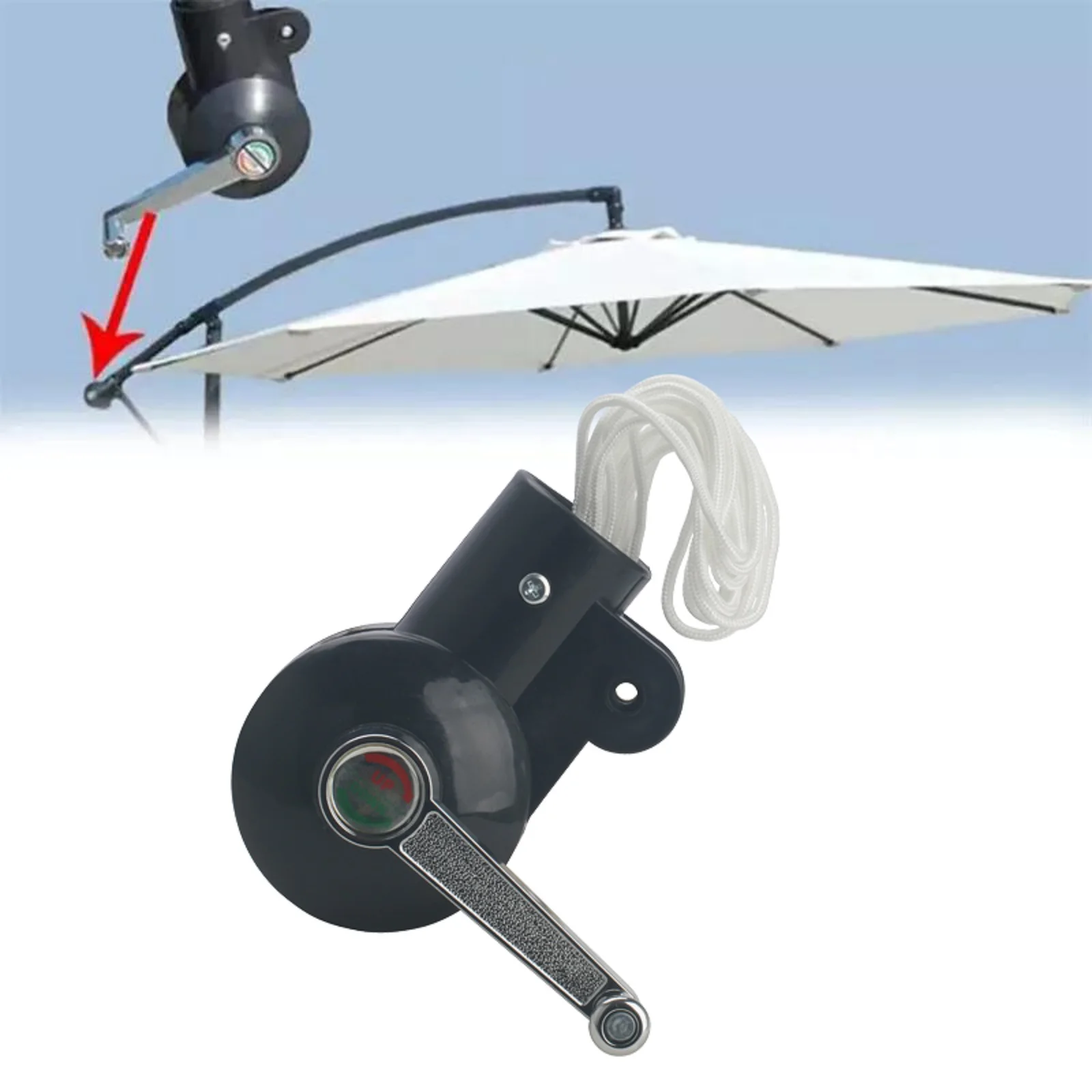 Patio Umbrella Crank Handle Garden Sunshade Outdoor Beach Parasol Spare Parts Reliable Backup and Replacement