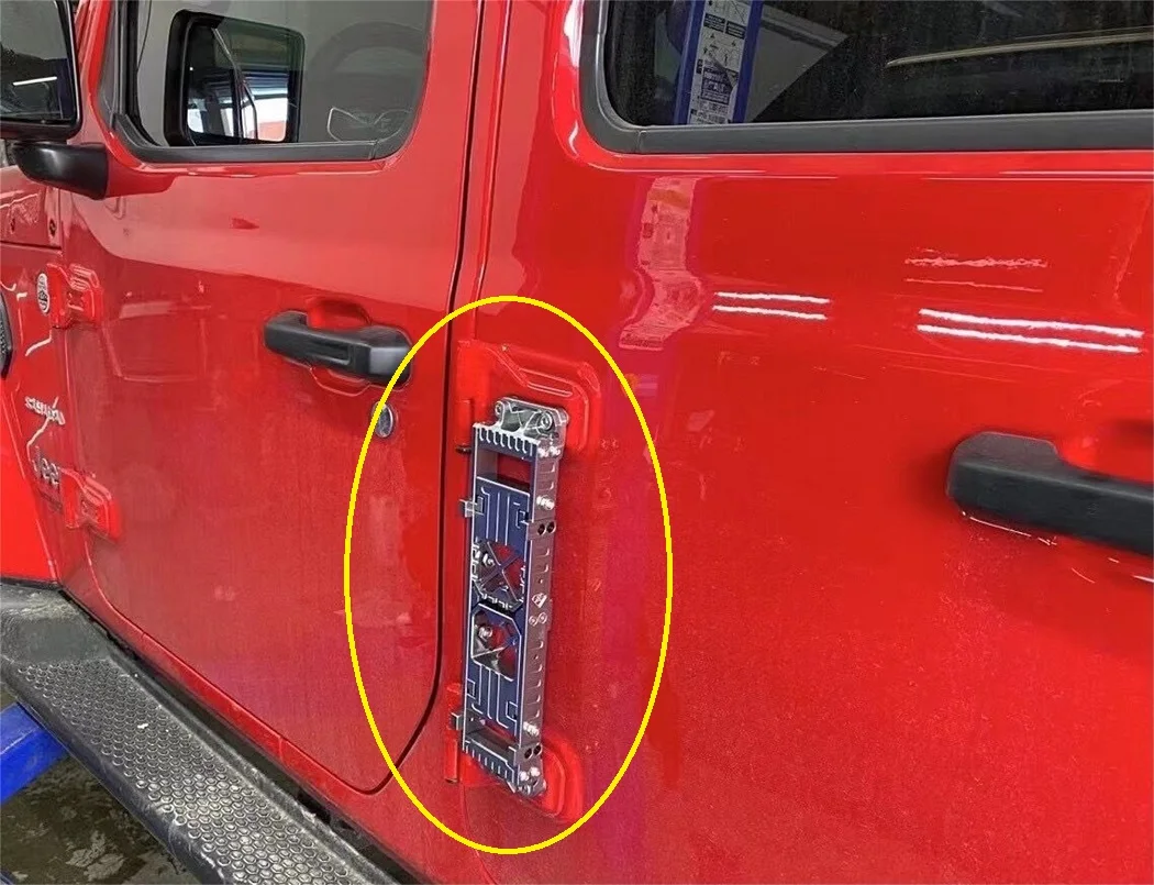 

Pedal Peg Ladder Stander Side door small pedal Climbing Door Hings For Jeep Wrangler JK 2007-2017 JL 2018+ JL1232 LantSun