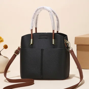 Niche Texture Retro Small Bucket Bag New Women's Crossbody Bag High-end Fashion Small Shoulder Bag High-quality Luxury Handbags 1