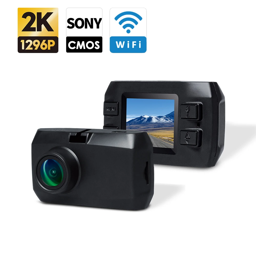 Super Mini Dash Cam Car DVR HD 2K 1296P SONY COMS Dashboard Camera Video Recorder Black Box Cycle Dashcam Driving Recorder
