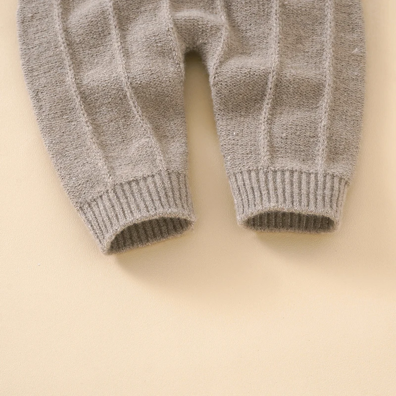 طفل رومبير مجموعات محبوك الوليد بنين بنات بذلة أكم...