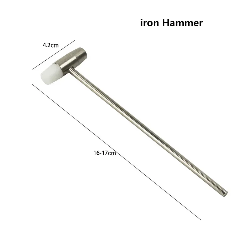 Solid Small Brass Hammer Clock Watch Repairing Copper and Iron Dual Purpose Hammer Precision Installation Hand Tools Maintenance 4