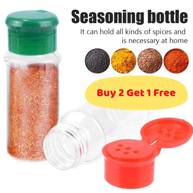 Sald and Pepper Kitchen Spices Set for Kitchen Organizer Box Home  Kitchenware Salt Shaker Plastic Seasoning Storage Spice Jar - AliExpress