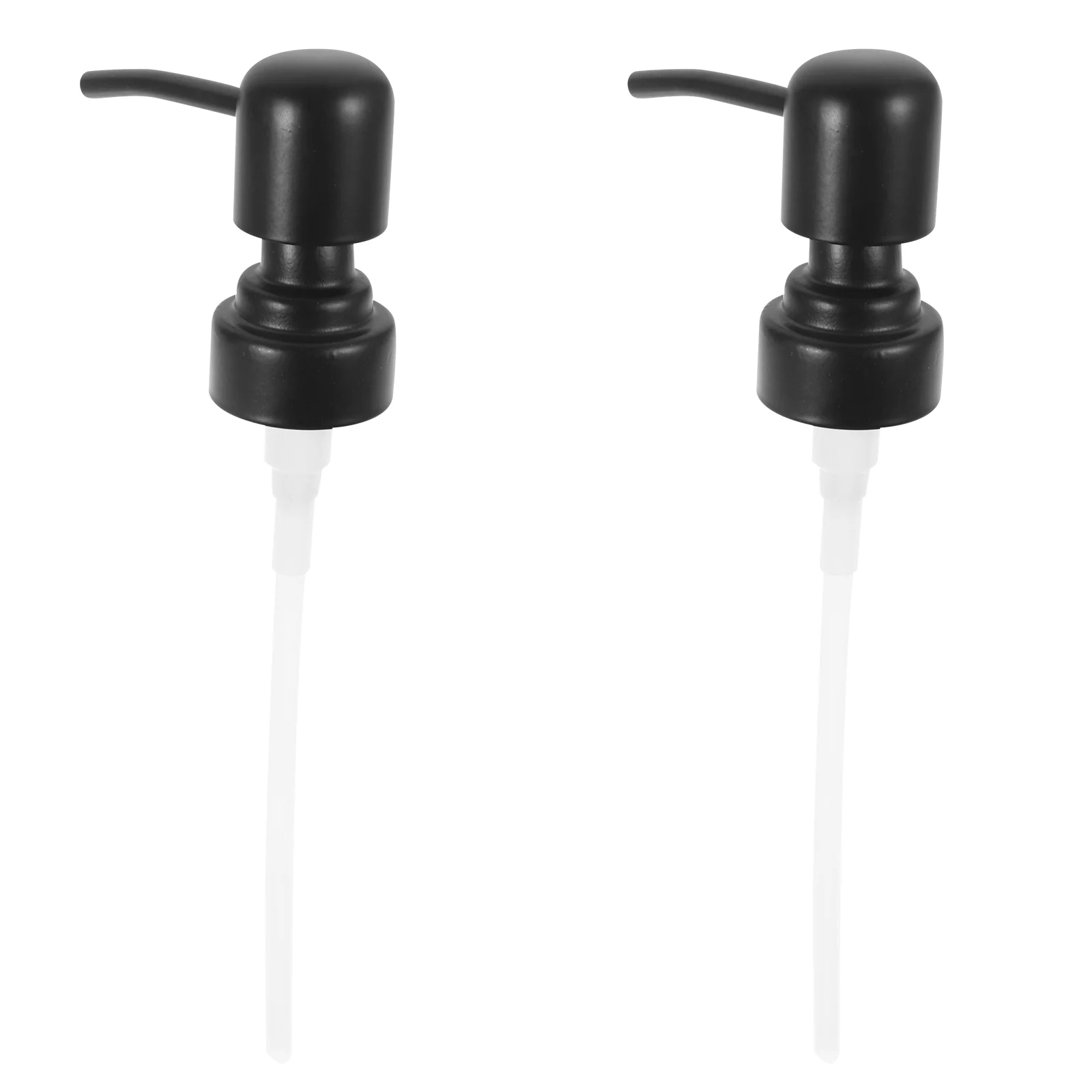 

2 Pcs Lotion Pump Soap Dispenser Replacement Metal Shampoo Head Plastic Pumps for Bottles