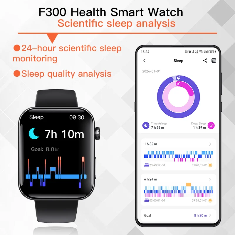 Smart blood sugar watch 24h measurement of glucose blood pressure lipids uric acid ECG wireless Bluetooth APP Health care