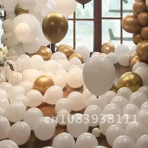 

White Latex Balloons Valentine's Day Happy Birthday Balloon Wedding Decoration Inflatable Helium Balloon Kids Baby Shower ballon