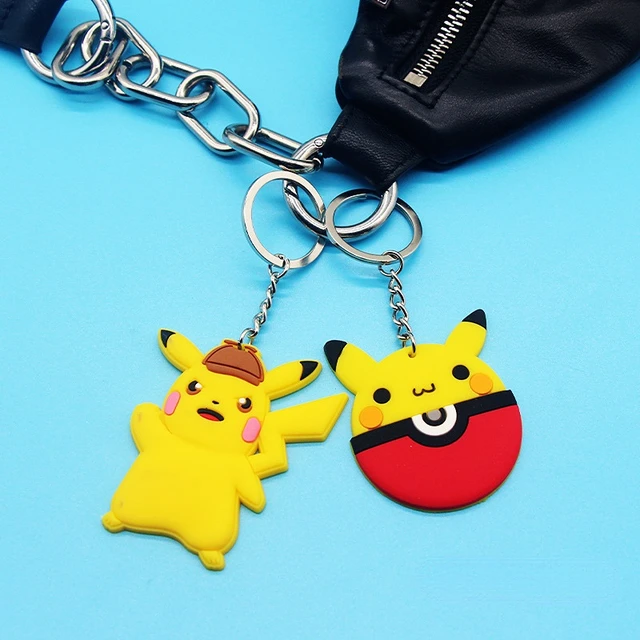 Porte-clés écureuil Pokemon Pikachu, mignon, tendance, sac d'école en PVC  souple, pendentif clé de voiture, Couple, nouveau bibelot, cadeaux, jouets  pour enfants - AliExpress